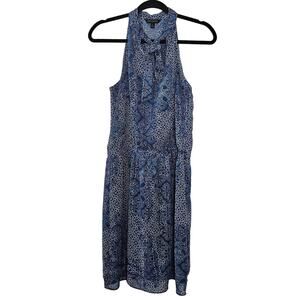 Banana Republic Women's Damask Halter Chiffon Dress Size 6